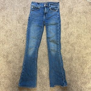 American eagle dark wash flare jeans